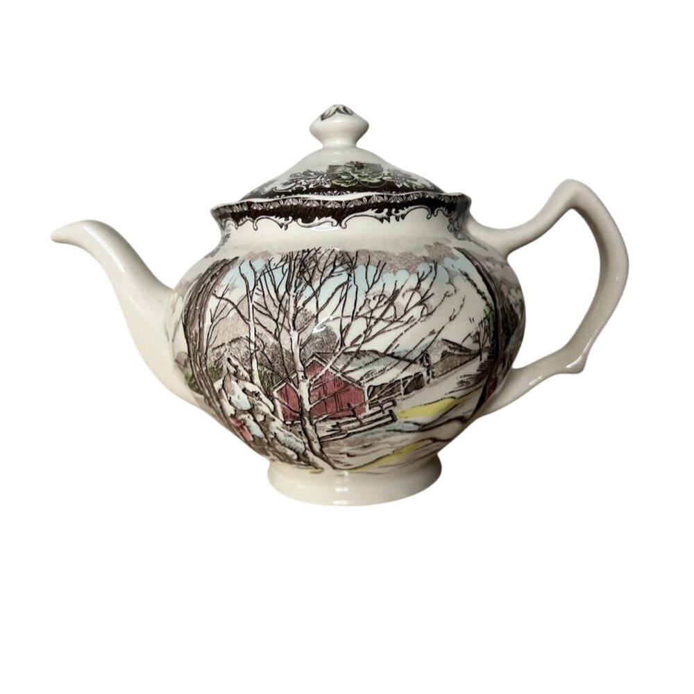 Johnson Brothers The Friendly Village Tea Pot with Lid England Sugar Maples